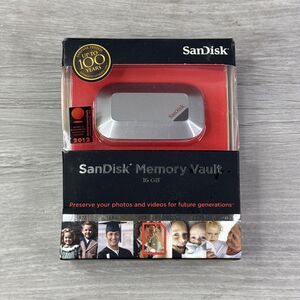 SanDisk Memory Vault 16GB Original Storage Life up to 100 Years w/ USB Cable